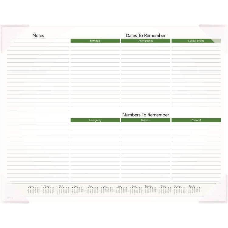 Puppies Monthly Desk Pad Calendar, Puppies Photography, 22 x 17, White Sheets, Clear Corners, 12-Month (Jan to Dec): 2025