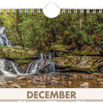Scenic Three-Month Wall Calendar, Landscape Photography, 12 x 27, White Sheets, 14-Month: Dec 2024 to Jan 2026