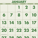 Scenic Three-Month Wall Calendar, Landscape Photography, 12 x 27, White Sheets, 14-Month: Dec 2024 to Jan 2026