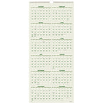 Scenic Three-Month Wall Calendar, Landscape Photography, 12 x 27, White Sheets, 14-Month: Dec 2024 to Jan 2026