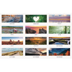 Earthscapes Recycled 3-Month Vertical Wall Calendar, Scenic Photography, 8 x 17, White Sheets, 14-Month: Dec 2024 to Jan 2026