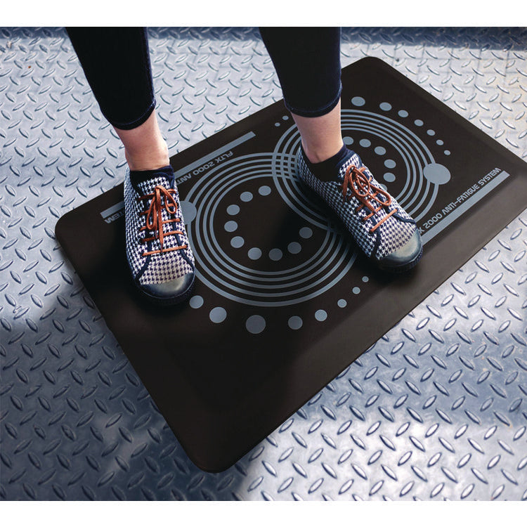 AFS-TEX 2000 Anti-Fatigue Mat, 16 x 24, Midnight Black