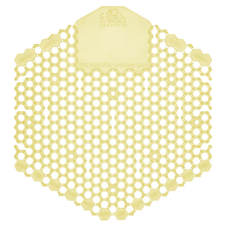 Wave 3d Urinal Deodorizer Screen, Citrus Scent, Yellow, 10/box