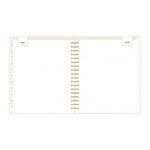 Day Designer Navy Stripe Daily/Monthly Planner, Horizontal Stripe Artwork, 10 x 8, Navy/White Cover, 12-Month (Jan-Dec): 2025