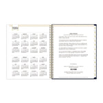 Day Designer Peyton Create-Your-Own Cover Weekly/Monthly Planner, Floral Artwork, 11 x 8.5, Navy, 12-Month (Jan to Dec): 2025