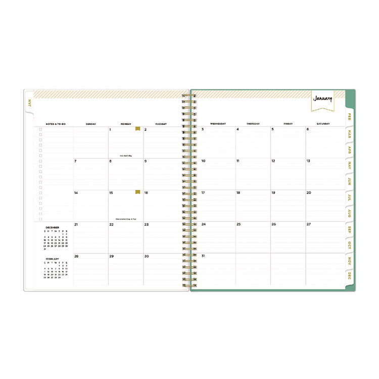 Day Designer Peyton Create-Your-Own Cover Weekly/Monthly Planner, Floral Artwork, 11 x 8.5, White, 12-Month (Jan-Dec): 2025