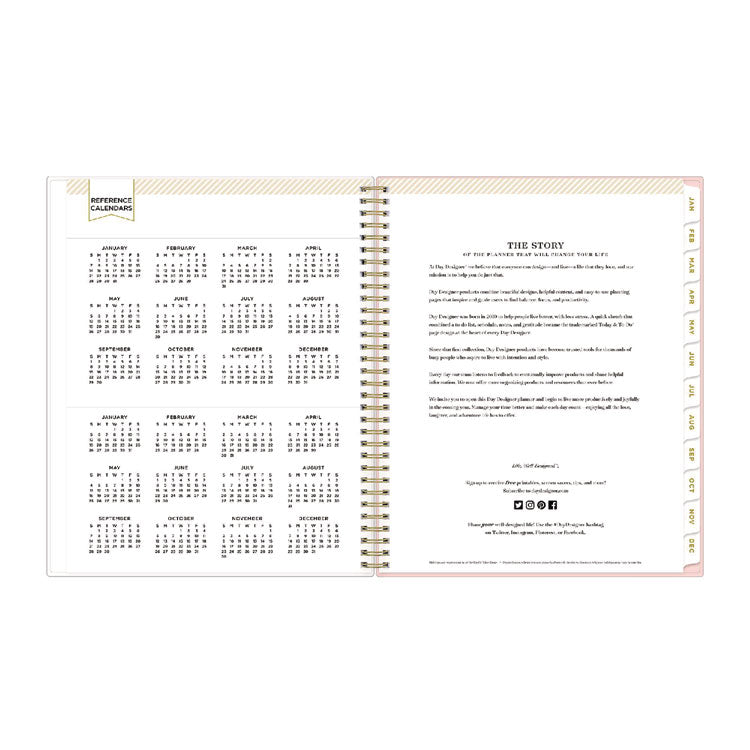 Day Designer Coming Up Roses Create-Your-Own Cover Weekly/Monthly Planner, Roses Artwork, 11 x 8.5, 12-Month (Jan-Dec): 2025