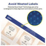 Laser/Inkjet Multipurpose Label, 2 x 2, White, 12/Sheet, 8 Sheets/Pack