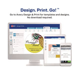 Laser/Inkjet Multipurpose Label, 2 x 2, White, 12/Sheet, 8 Sheets/Pack