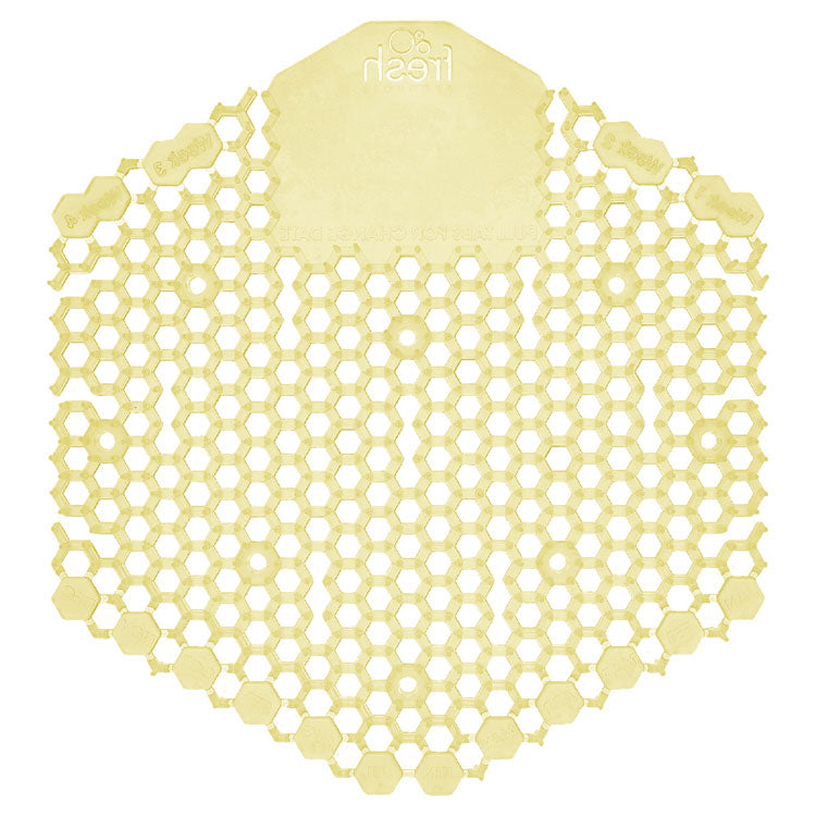 Wave 3d Urinal Deodorizer Screen, Citrus Scent, Yellow, 10/box