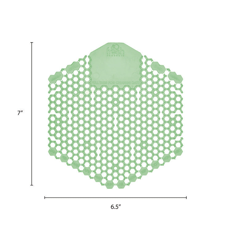 Wave 3d Urinal Deodorizer Screen, Cucumber Melon Scent, Green, 10/box