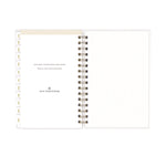 Day Designer Navy Stripe Daily/Monthly Planner, Horizontal Stripe Artwork, 8 x 5, Navy/White Cover, 12-Month (Jan-Dec): 2025