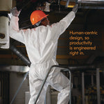 A20 Breathable Particle Protection Coveralls, Zip Front, Elastic Back, Wrists, Ankles, 4X-Large, White, 20/Carton