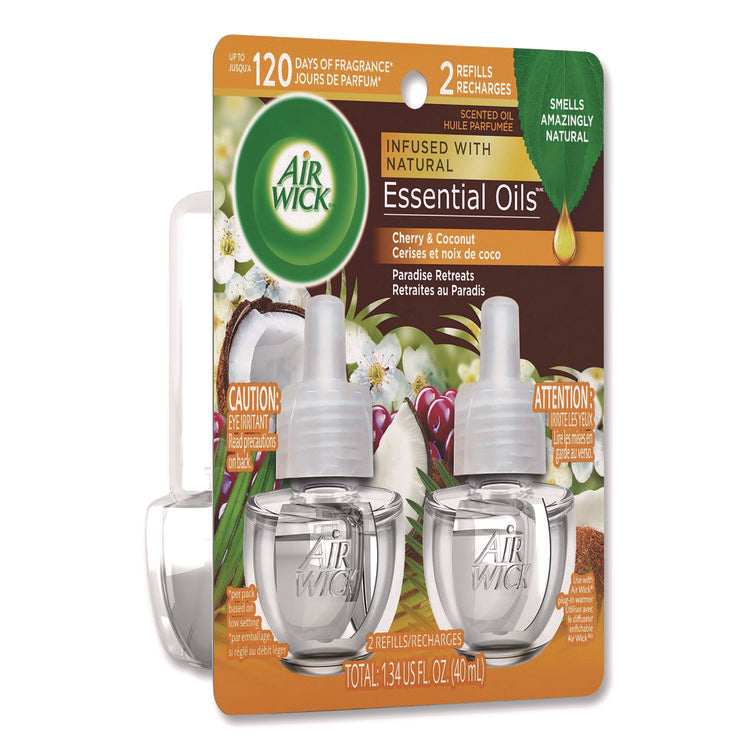 Scented Oil Refills, Paradise Retreat, 0.67 oz, 2/Pack