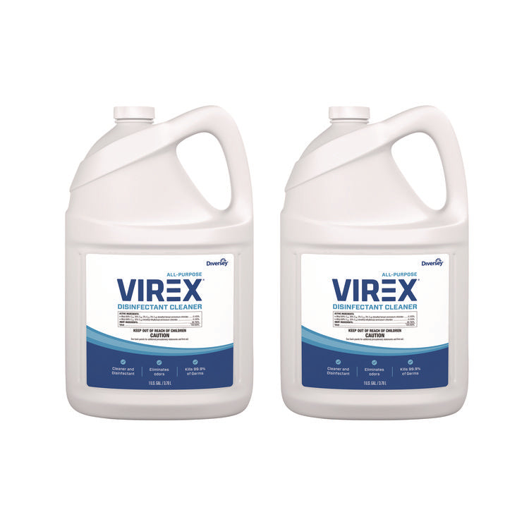 Virex All-Purpose Disinfectant Cleaner, Lemon Scent, 1 Gal Container, 2/carton