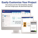 Shipping Labels w/ TrueBlock Technology, Inkjet/Laser Printers, 2 x 4, White, 10/Sheet, 500 Sheets/Carton