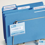 Ecofriendly Permanent File Folder Labels, 0.66 X 3.44, White, 30/sheet, 50 Sheets/pack