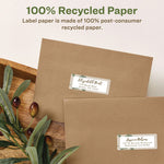 Ecofriendly Mailing Labels, Inkjet/laser Printers, 1 X 2.63, White, 30/sheet, 100 Sheets/pack