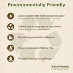 Ecofriendly Mailing Labels, Inkjet/laser Printers, 1 X 2.63, White, 30/sheet, 100 Sheets/pack