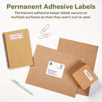 Ecofriendly Mailing Labels, Inkjet/laser Printers, 3.33 X 4, White, 6/sheet, 100 Sheets/pack