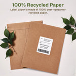 Ecofriendly Mailing Labels, Inkjet/laser Printers, 3.33 X 4, White, 6/sheet, 100 Sheets/pack