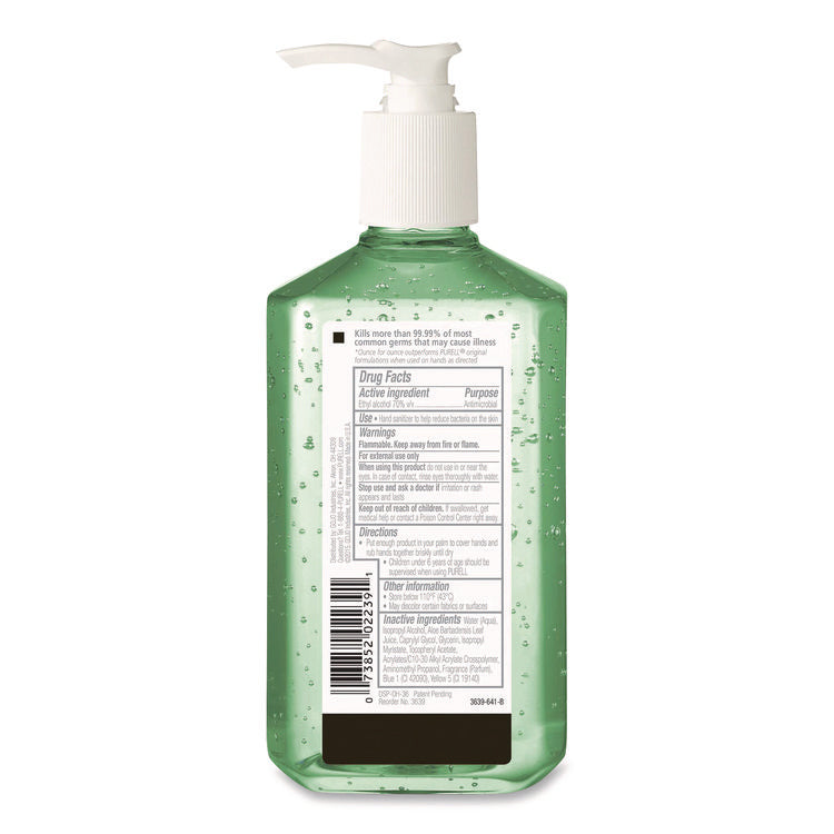 Advanced Hand Sanitizer Soothing Gel, 12 oz Pump Bottle, Fresh Scent, 12/Carton