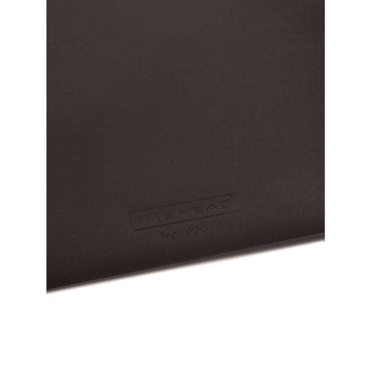Clear Front Poly Report Cover, Double-Prong Fastener, 0.5" Capacity, 8.5 X 11, Clear/black, 5/pack