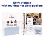 Heavy-Duty View Binder With Durahinge, One Touch Ezd Rings And Extra-Wide Cover, 3 Ring, 1" Capacity, 11 X 8.5, White, (1318)