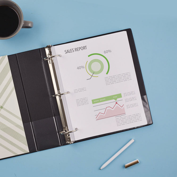 Economy Non-View Binder With Round Rings, 3 Rings, 2" Capacity, 11 X 8.5, Black, (4501)