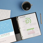 Economy Non-View Binder With Round Rings, 3 Rings, 3" Capacity, 11 X 8.5, Blue, (4600)