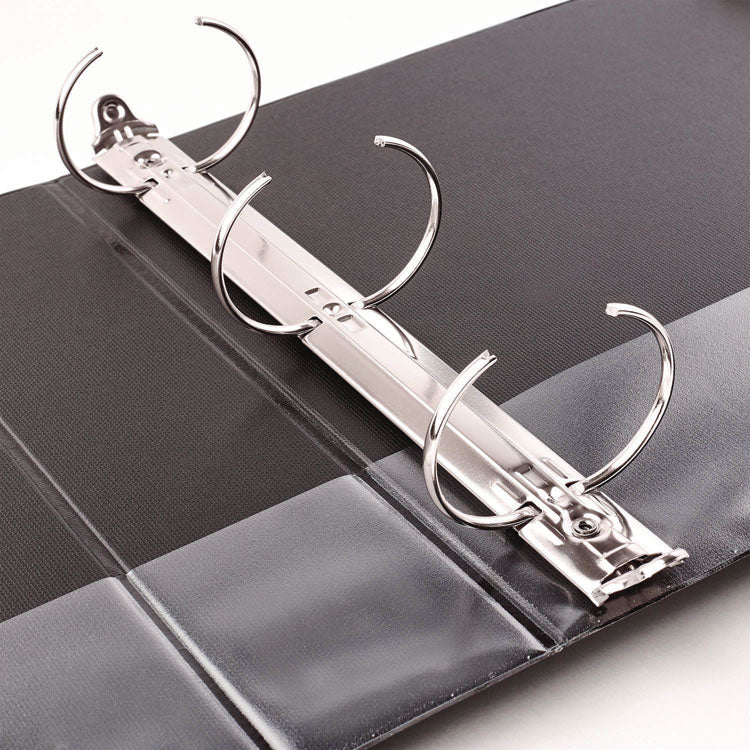 Economy Non-View Binder With Round Rings, 3 Rings, 2" Capacity, 11 X 8.5, Black, (3501)