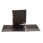 Economy Non-View Binder With Round Rings, 3 Rings, 3" Capacity, 11 X 8.5, Black, (3602)