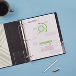 Economy Non-View Binder With Round Rings, 3 Rings, 3" Capacity, 11 X 8.5, Black, (3602)