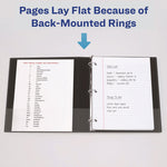 Heavy-Duty Non Stick View Binder With Durahinge And Slant Rings, 3 Rings, 1" Capacity, 11 X 8.5, Black, (5300)