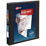 Heavy-Duty Non Stick View Binder With Durahinge And Slant Rings, 3 Rings, 1" Capacity, 11 X 8.5, Black, (5300)