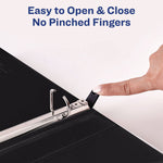 Heavy-Duty Non Stick View Binder With Durahinge And Slant Rings, 3 Rings, 1" Capacity, 11 X 8.5, White, (5304)