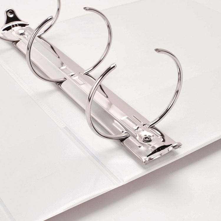 Economy View Binder With Round Rings , 3 Rings, 3" Capacity, 11 X 8.5, White, (5741)