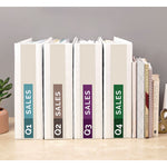 Economy View Binder With Round Rings , 3 Rings, 3" Capacity, 11 X 8.5, White, (5741)