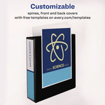 Economy View Binder With Round Rings , 3 Rings, 2" Capacity, 11 X 8.5, Black, (5730)