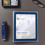 Flexi-View Binder With Round Rings, 3 Rings, 0.5" Capacity, 11 X 8.5, Navy Blue