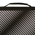 Zipper Binder, 3 Rings, 2" Capacity, 11 X 8.5, Black/gray Zebra Print Design