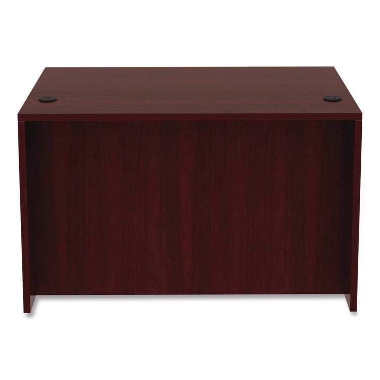 Alera Valencia Series Straight Front Desk Shell, 47.25" X 29.5" X 29.63", Mahogany