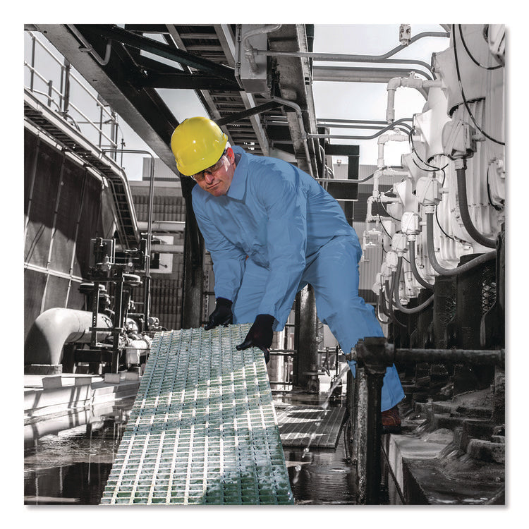 A65 Zipper Front Flame Resistant Coveralls, 4X-Large, Blue, 21/Carton