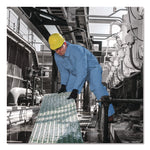 A65 Zipper Front Flame Resistant Coveralls, Hood/Elastic Wrists and Ankles, 3X-Large, Blue, 21/Carton