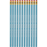 Col-Erase Pencil with Eraser, 0.7 mm, 2B, Non-Photo Blue Lead, Non-Photo Blue Barrel, Dozen