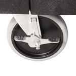 Trades Cart with Locking Storage Area, Plastic, 2 Shelves, 2 Drawers, 330 lb Capacity, 19.25" x 38" x 33.38", Black