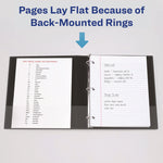 Economy Non-View Binder With Round Rings, 3 Rings, 0.5" Capacity, 11 X 8.5, Black, (3201)