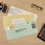 Send And Reply Piggyback Labels, Inkjet/laser Printers, 1.63 X 4, White, 12/sheet, 20 Sheets/pack