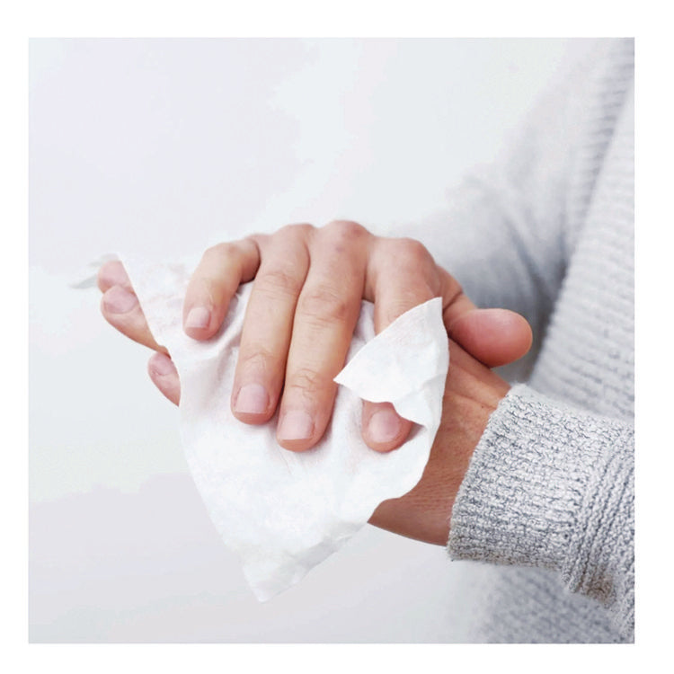 PDI Sani-Hands Instant Hand Sanitizing Wipes, 7.5 x 6, Unscented, White, 220/Canister, 6 Canisters/Carton