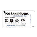 PDI Sani-Hands Instant Hand Sanitizing Wipes, 7.5 x 6, Unscented, White, 220/Canister, 6 Canisters/Carton